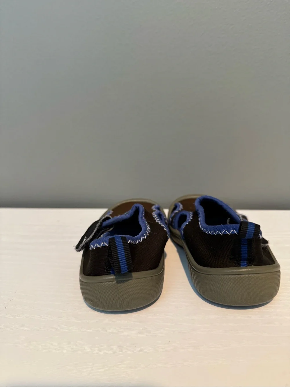Kids Speedo Shark Slip-On Water Shoes - Brown and Blue